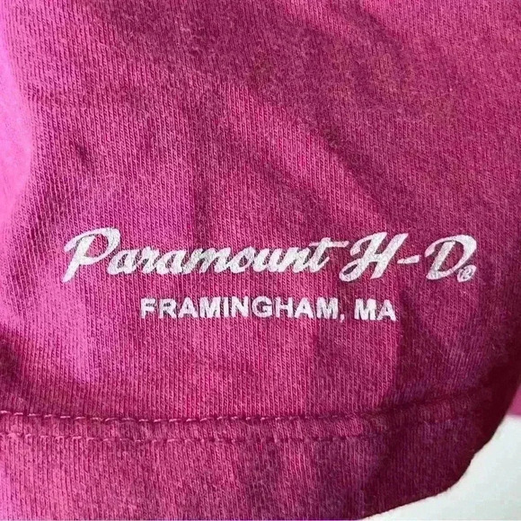 Harley Davidson Tank Women Small Fuchsia Pink Razorback Rhinestone Motorcycle - Picture 3 of 7